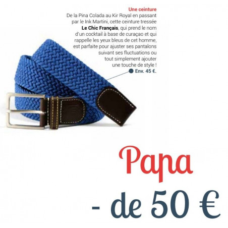 Ink Martini braided belt