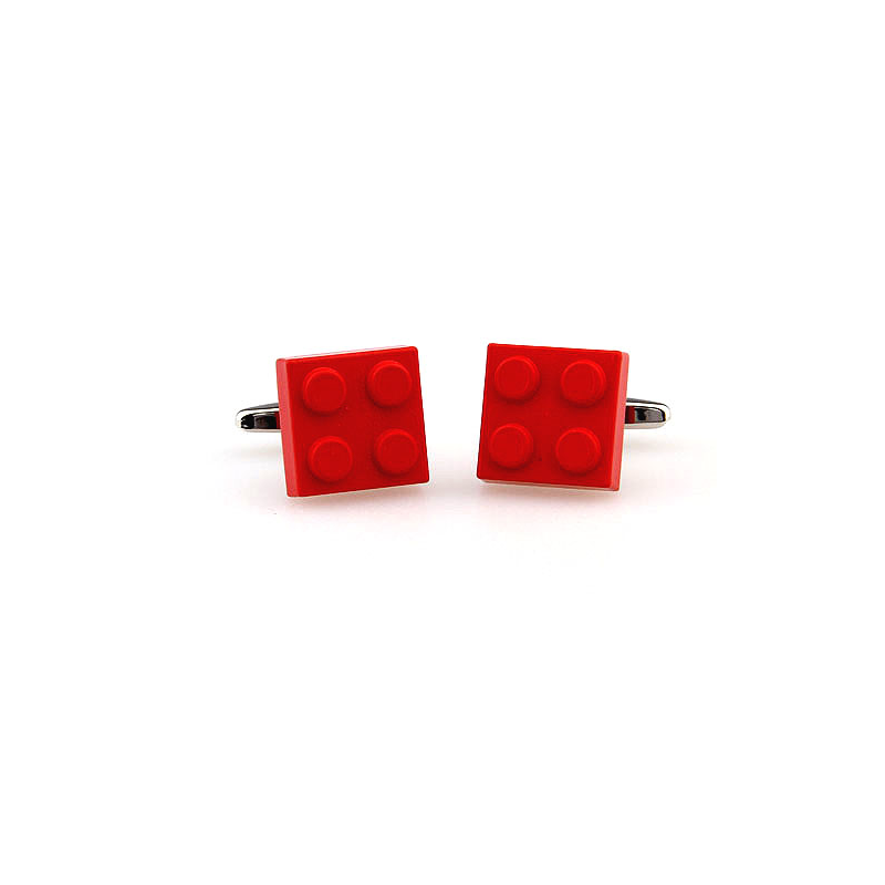 Boutons de manchette Lego Rouge
