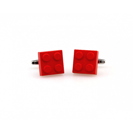 Red Lego Brick Cufflinks