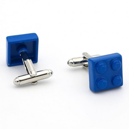 Royal Blue Lego Brick Cufflinks