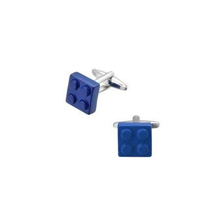 Royal Blue Lego Brick Cufflinks