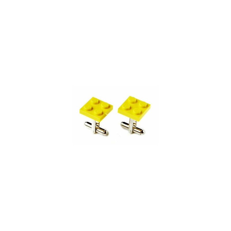 Boutons de manchette Lego Jaune
