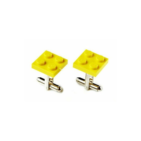 Yellow Lego Cufflinks