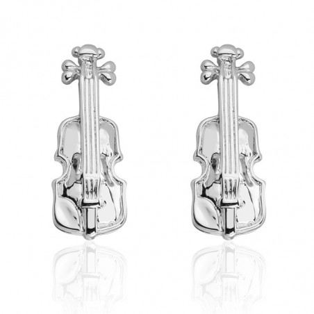 Cello Cufflinks (Silver)