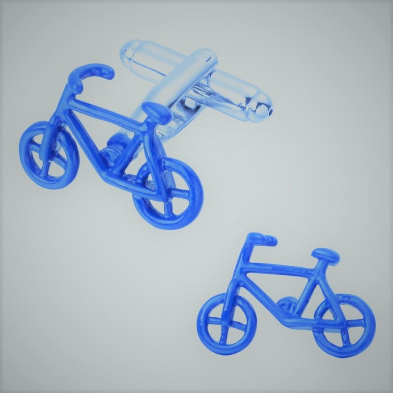 Turquoise Bicycle Cufflinks