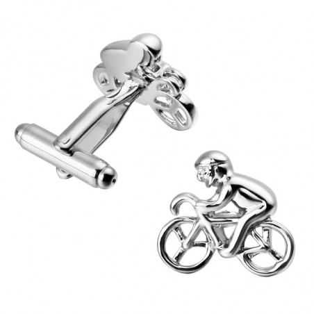 Silver Bicycle Cufflinks