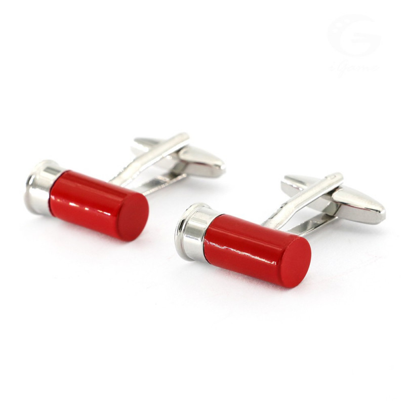 Boutons de manchette Cartouches Rouges