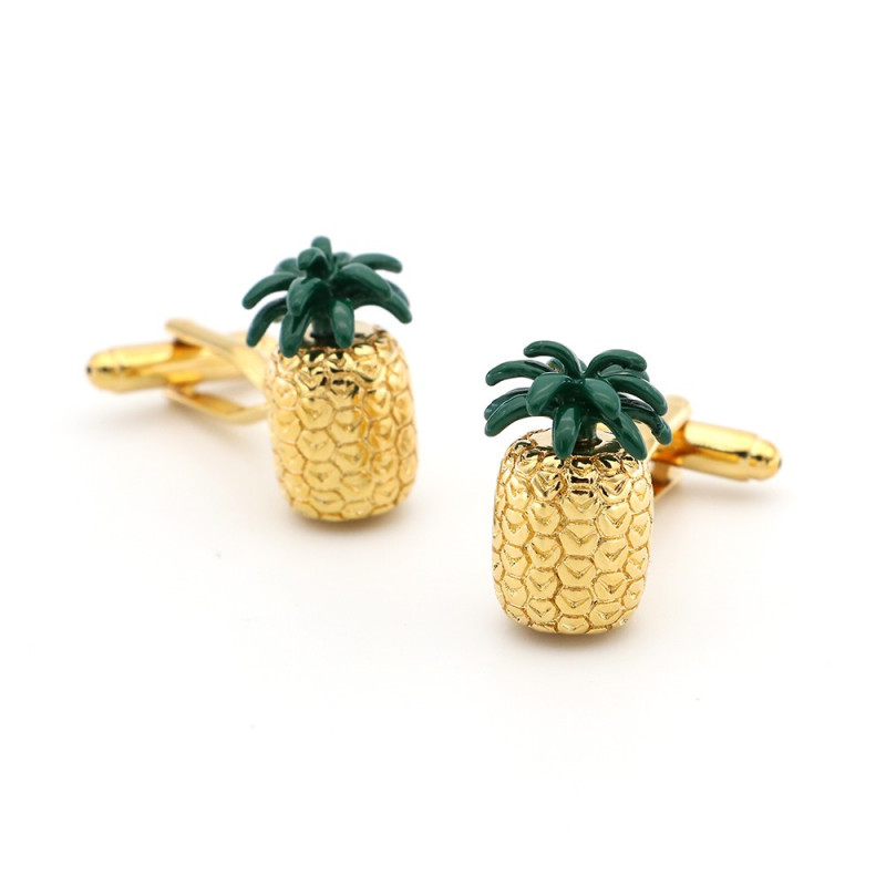Boutons de manchette Ananas