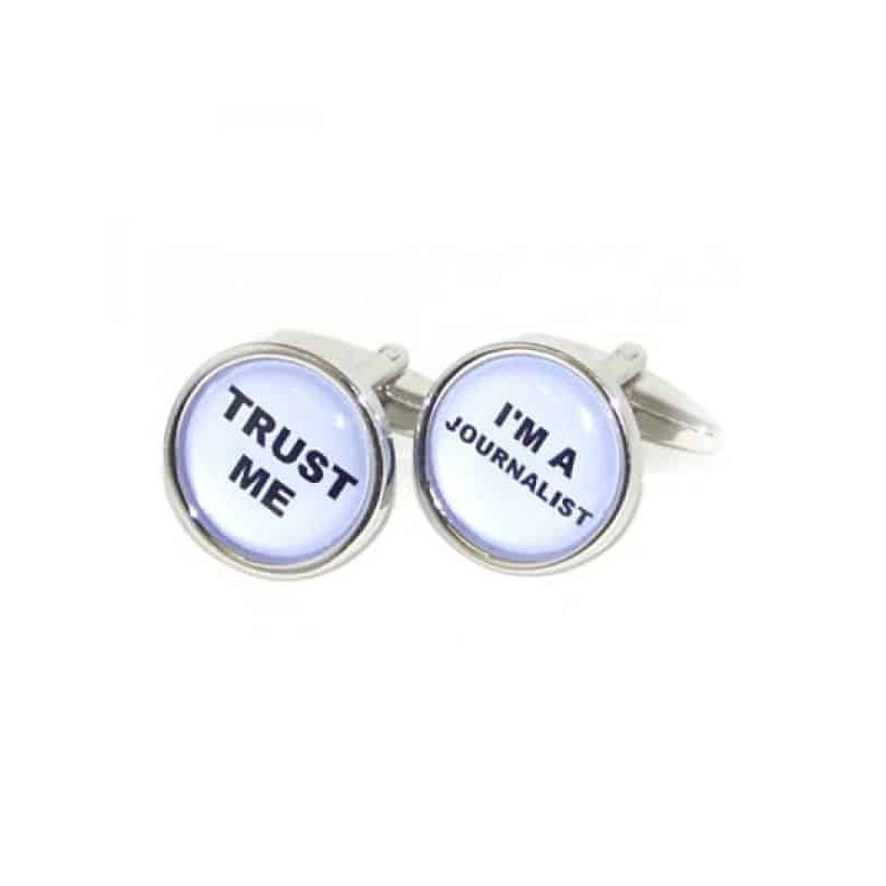 Boutons de manchette Trust Me, I'm a Journalist
