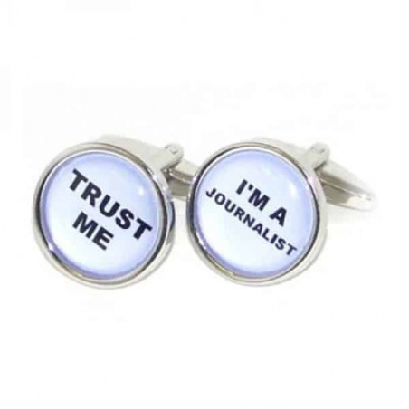 "Trust Me, I'm a Journalist" Cufflinks