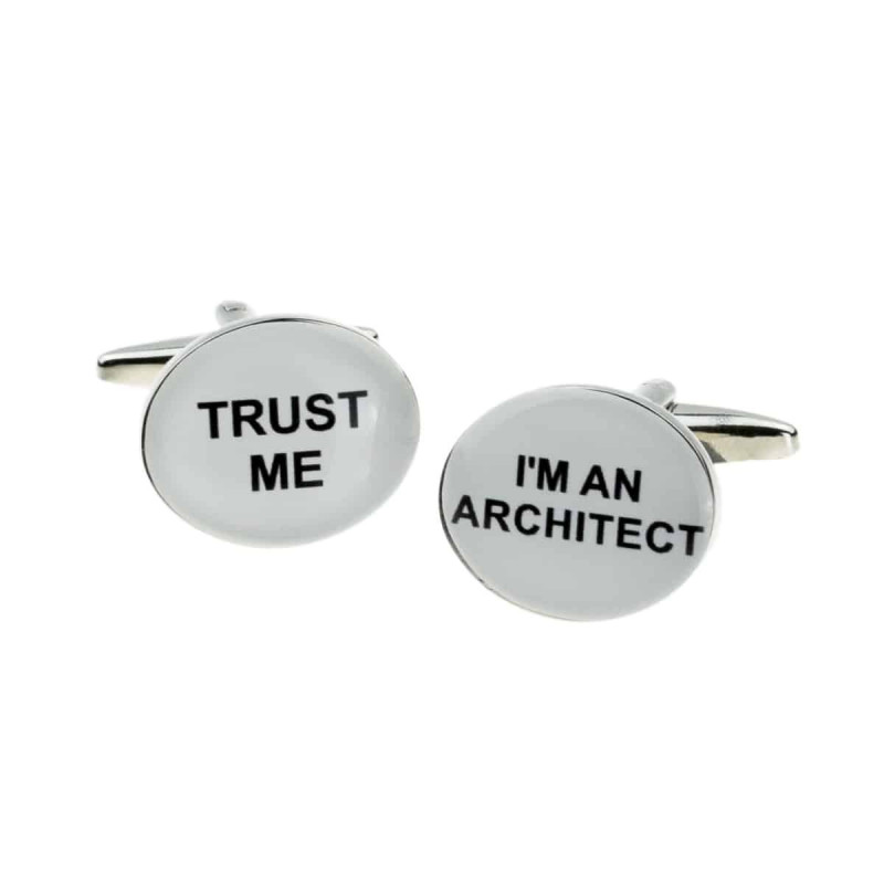Boutons de manchette Trust Me, I'm an architect