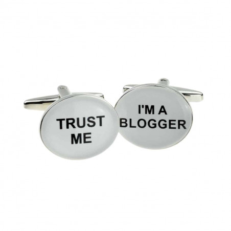 "Trust Me, I'm a Blogger" Cufflinks
