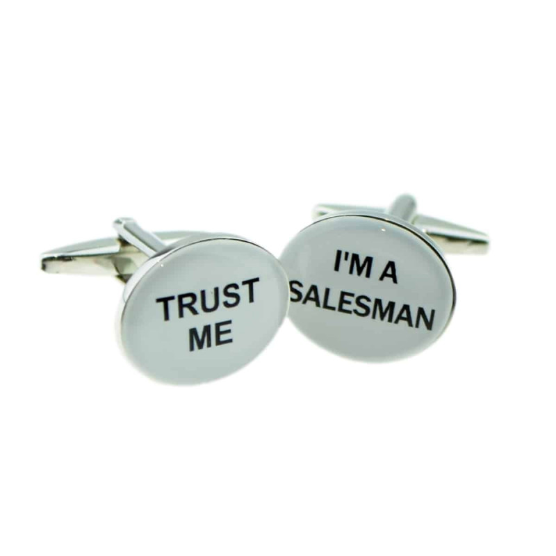 Boutons de manchette Trust Me, I'm a salesman