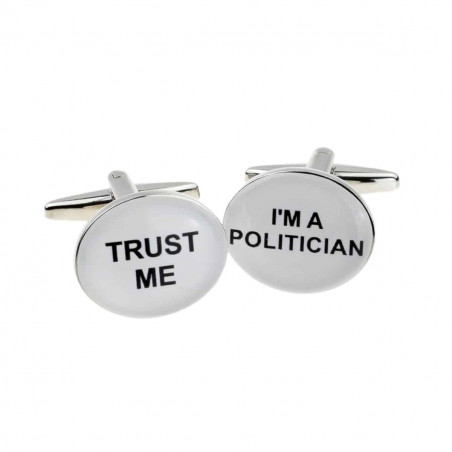 "Trust Me, I'm a Politician" Cufflinks
