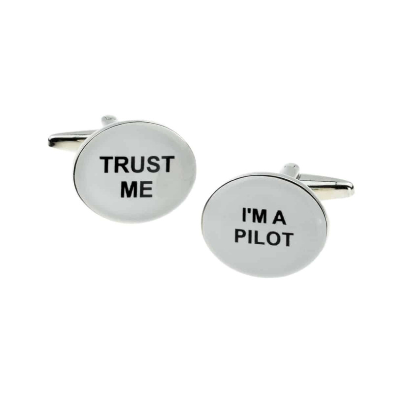 Boutons de manchette Trust Me, I'm a pilot
