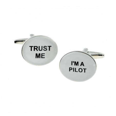 "Trust Me, I'm a Pilot" Cufflinks