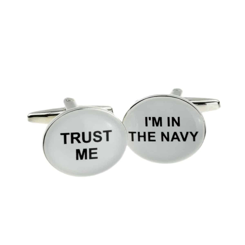 Boutons de manchette Trust Me, I'm in the Navy