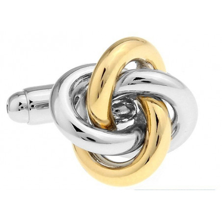 Gold & Silver Knot Cufflinks