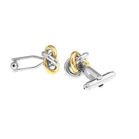 Gold & Silver Knot Cufflinks