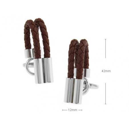 Django Leather Cufflinks