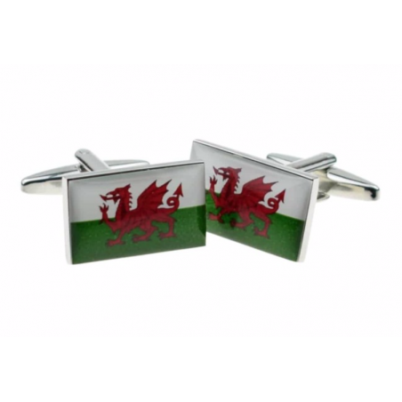 Wales Flag Cufflinks