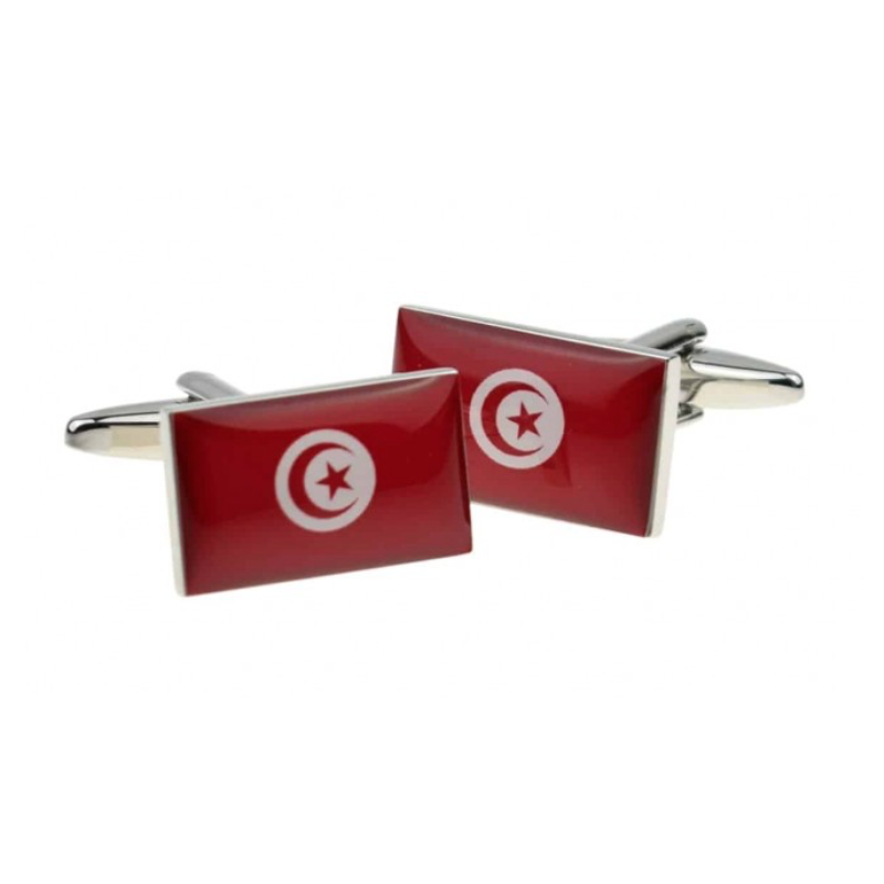 Tunisia Flag Cufflinks