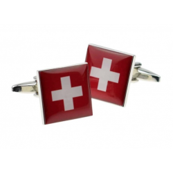 Swiss Flag Cufflinks