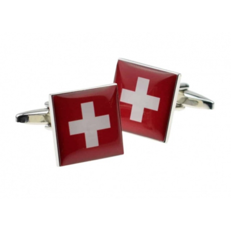 Swiss Flag Cufflinks