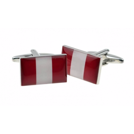 Peru Flag Cufflinks