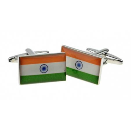 India Flag Cufflinks