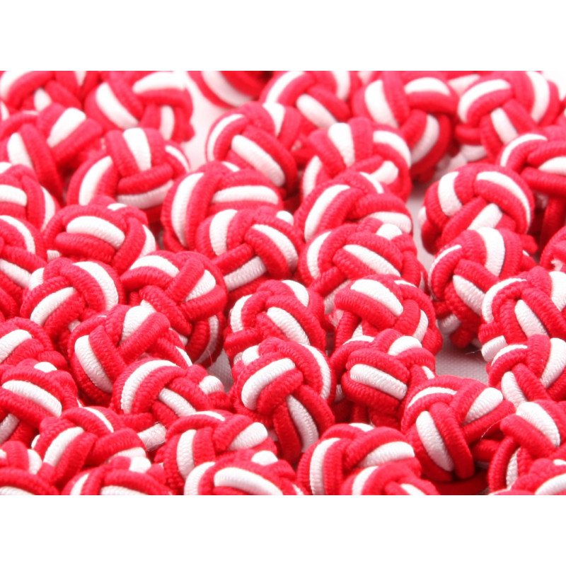 Boule rouge et blanc