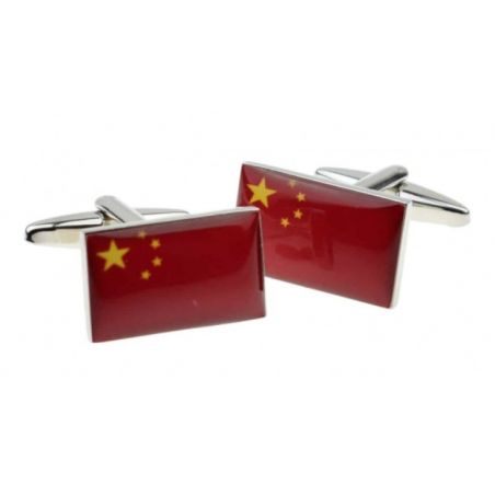 China Flag Cufflinks