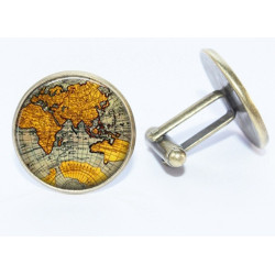 Vintage Map Cufflinks (Paris)