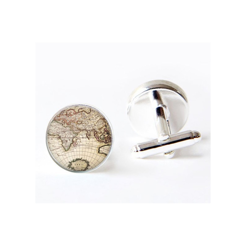 Boutons de manchette Mappemonde 5