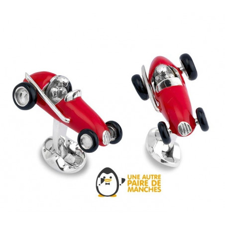 Red Racing Car Cufflinks