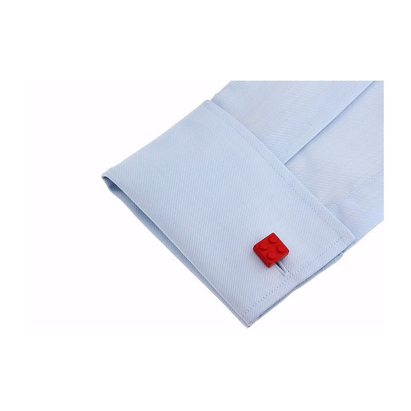 Boutons de manchette Lego Rouge