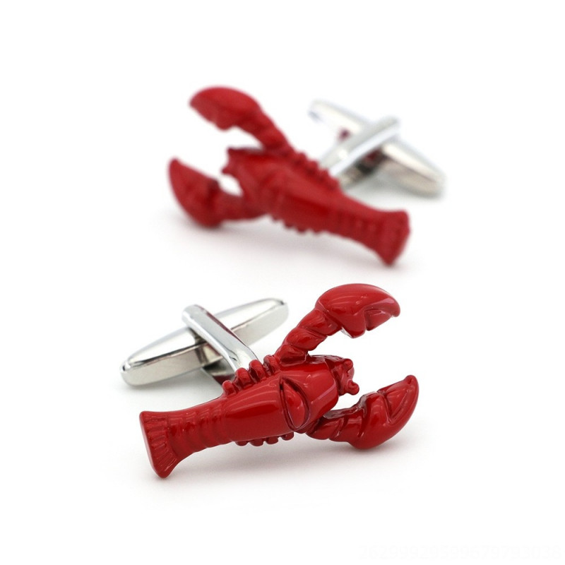 Boutons de manchette Homards rouges