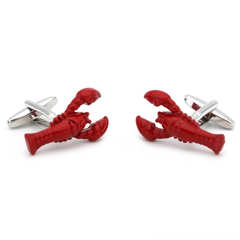 Boutons de manchette Homards rouges