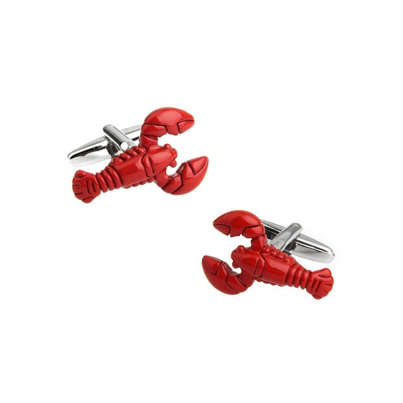 Boutons de manchette Homards rouges