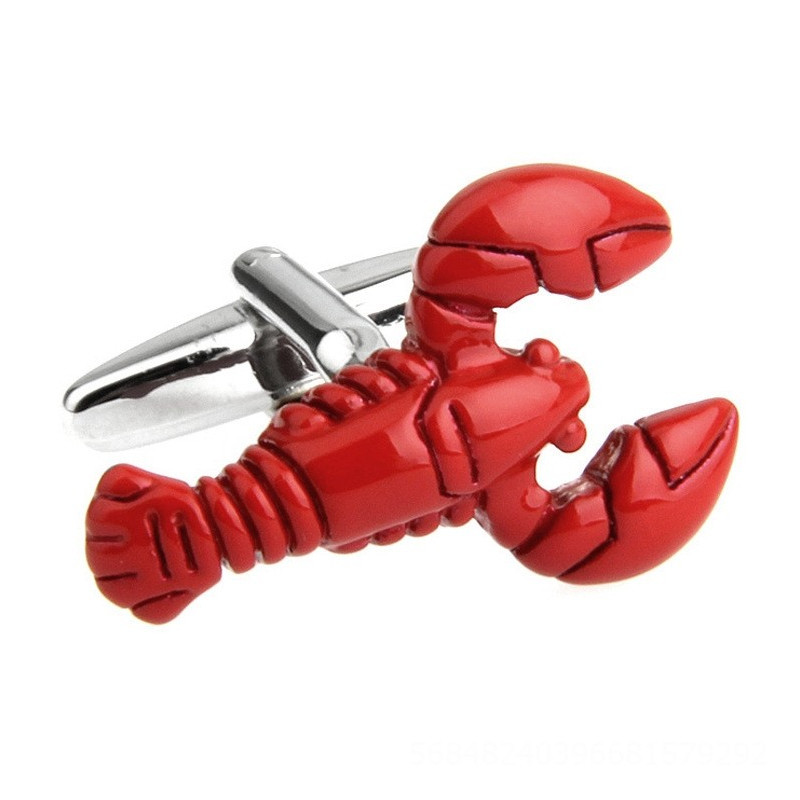 Boutons de manchette Homards rouges