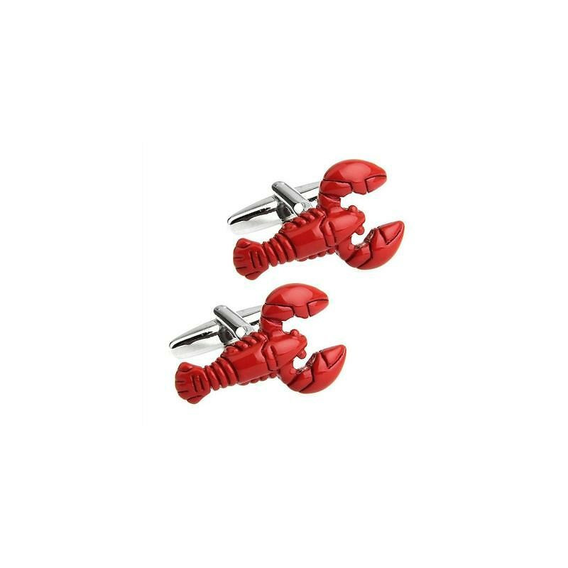 Boutons de manchette Homards rouges
