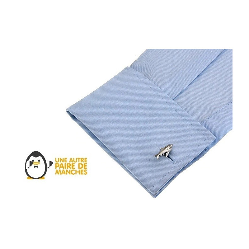 Boutons de manchette requins