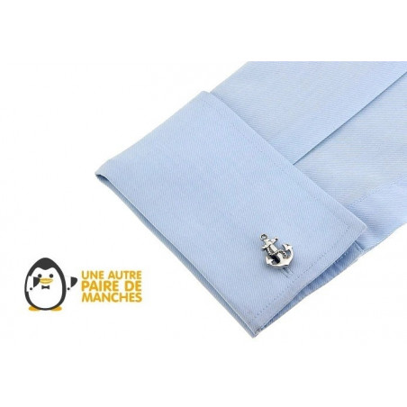 Anchor Cufflinks (Steel)