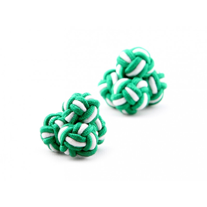 Abuja Silk Knot Cufflinks