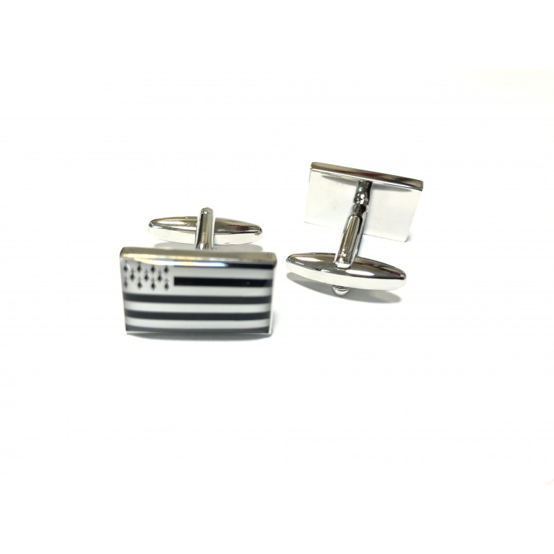 Brittany Flag Cufflinks (Gwenn ha Du)