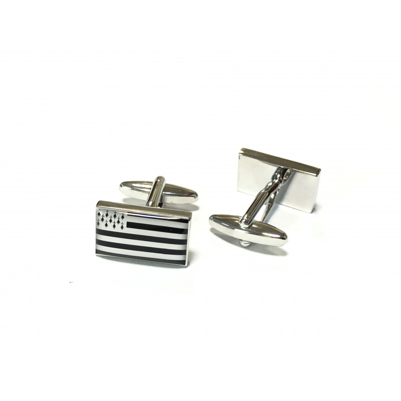 Brittany Flag Cufflinks (Gwenn ha Du)