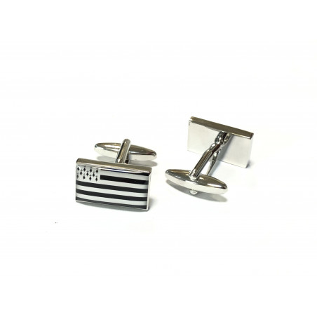 Brittany Flag Cufflinks (Gwenn ha Du)