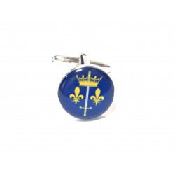 Boutons de manchette Jeanne d'Arc (émail & métal)