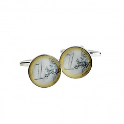 One Euro Coin Cufflinks (Gold)