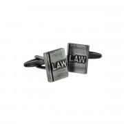 Boutons De Manchettes Justice - Thème Magistrat/juge/avocat - Argenté 2cm - Neuf Avec étiquettes